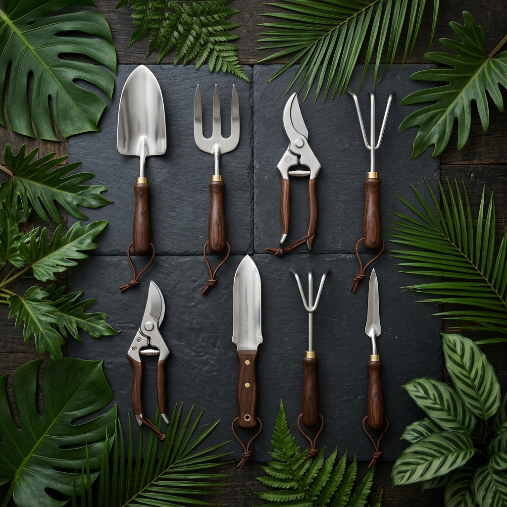 Professional Garden Tool Set 8 Piece Stainless Steel