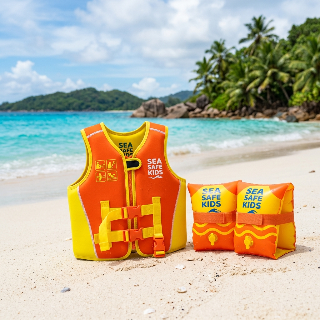 Kids Swim Vest and Armbands Safety Set Ages 2-6